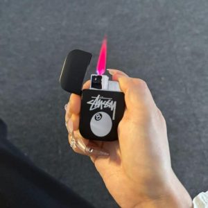 Lighter og røykeutstyr |  Stuxi Nettverksmerke Lighter Med Sigarettboks, 20 Stk Rosa Flamme, Alt-I-Ett Lighter Som Gave Til Kjæresten. Lighter og røykeutstyr Lighter og røykeutstyr